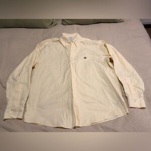 rooks Brothers Regent Fit Stretch Shirt - Yellow - Size L